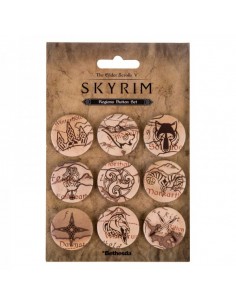 Set 9 Chapas Skyrim Regiones