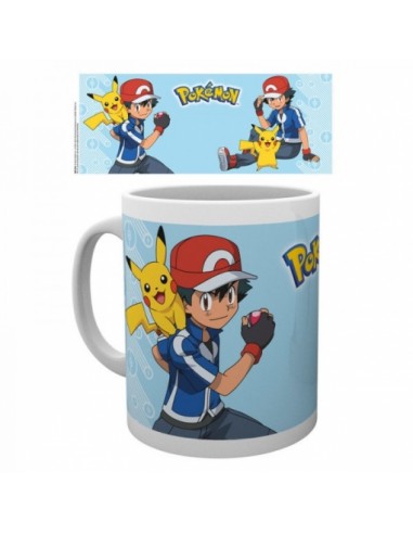 Taza Pokemon Ash & Pikachu