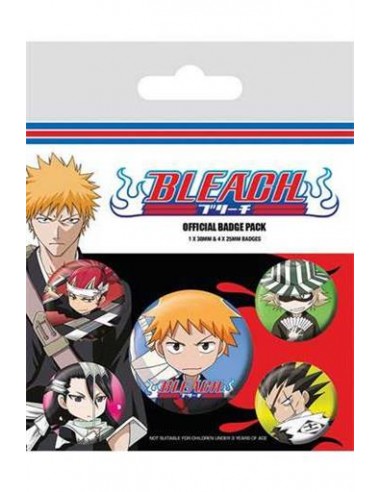 Chapas Bleach Pack 5 Chibi Characters