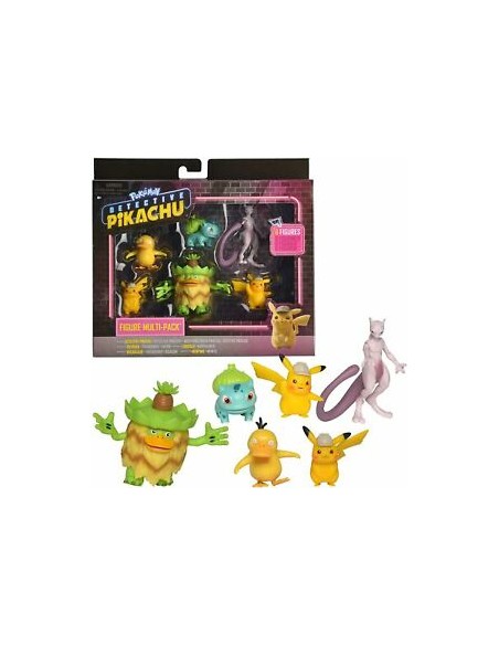 Detective Comics Detective Pikachu Figure Multipack Ludicolo Plush