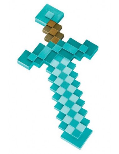 Réplica Minecraft Espada Diamante 51cm