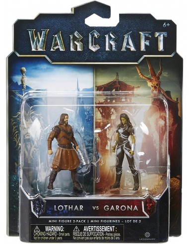 Warcraft Pack 2 Figuras Lothar VS Garona