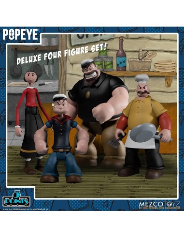 Pack Popeye Figuras 5 Points Deluxe...