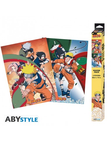Set 2 Pósters Naruto Shippuden Team...
