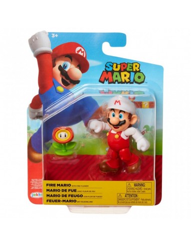 Figura Super Mario de Fuego con Flor...