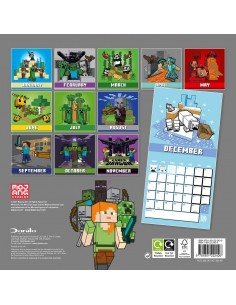 Minicalendario Minecraft 2022 2