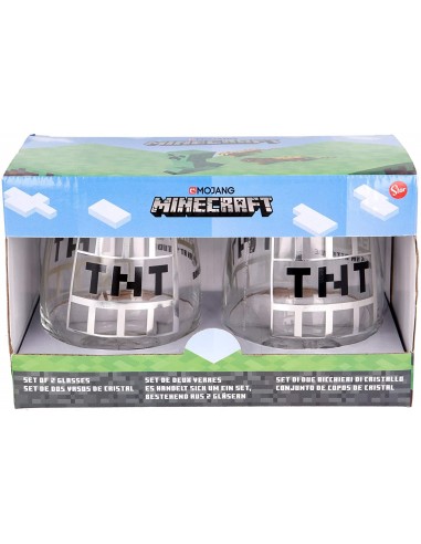 Minecraft Set 2 Vasos Cristal