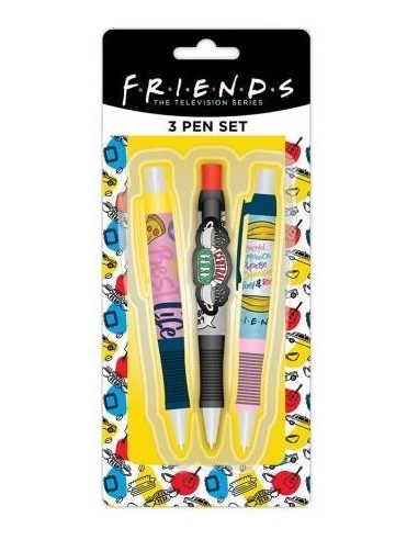 Set 3 Bolígrafos Friends