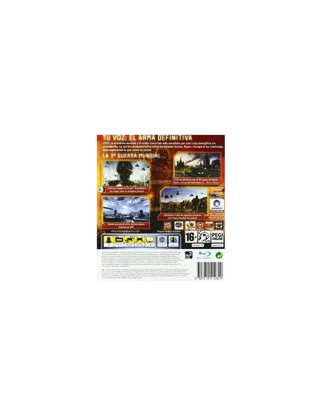 Tom Clancy's EndWar – PS3 – Neuf Sous Blister – Édition Française