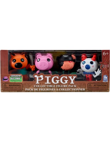 Pack 4 Figuras Piggy Collectible 8cm