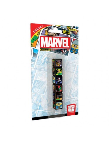 Pack 6 Dados Marvel Villanos