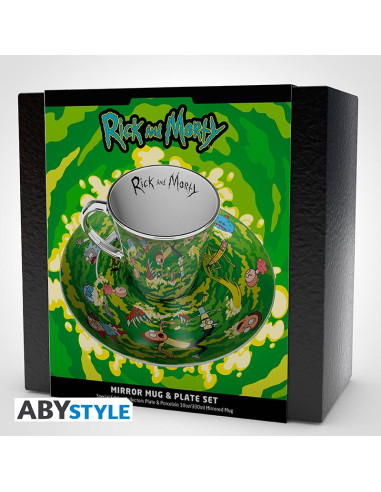 Set Rick and Morty Portal Mirror Taza...