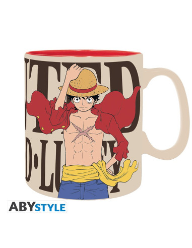 Taza One Piece Luffy & Wanted Abystyle