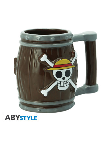 Taza 3D One Piece Barril Abystyle
