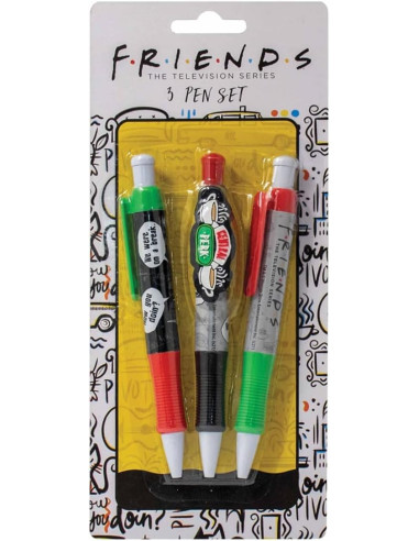 Set de 3 Bolígrafos Friends Central Perk