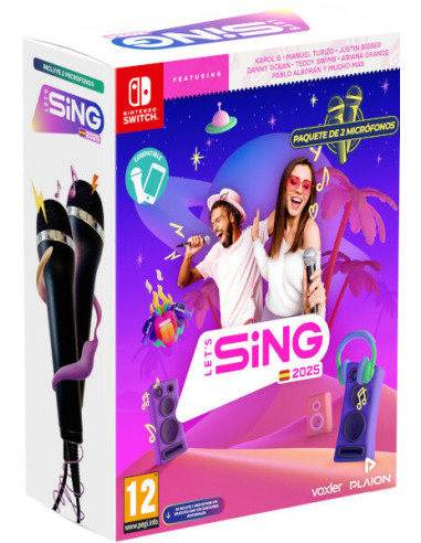 Let's Sing 2025 + 2 Microfonos (Switch)