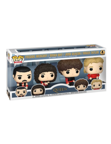 Pack 4 FUNKO POP! Queen Freddie...