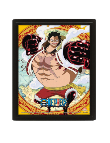 Cuadro 3D Lenticular One Piece Monkey...