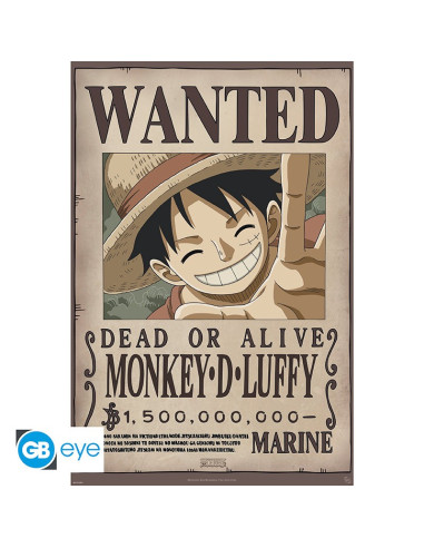 Póster One Piece Luffy Wanted GB Eye