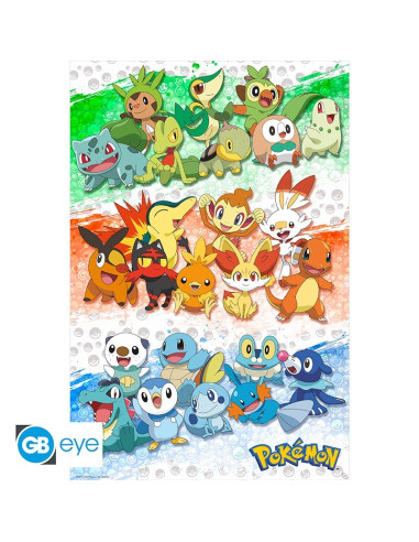 Póster Pokemon Iniciales GB Eye