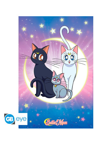 Póster Sailor Moon Luna, Artemis &...