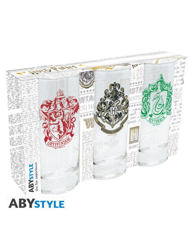 Set 3 Vasos Harry Potter Hogwarts /...