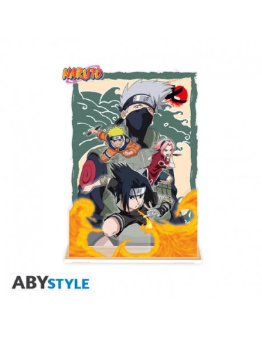 Figura Naruto Team 7 Diorama Acrílico...