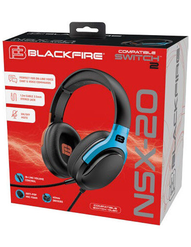 Headset Wired NSX-20 Blackfire...
