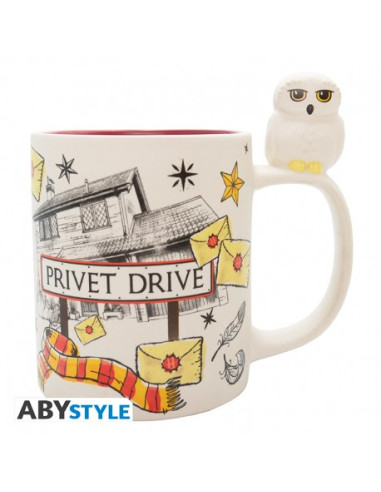 Taza 3D Harry Potter Hedwig & Privet...