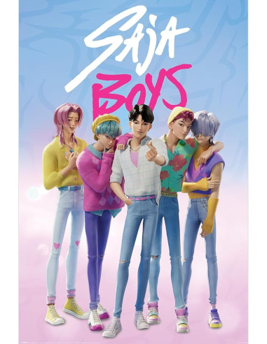 Póster K-Pop Demon Hunters Saja Boys...