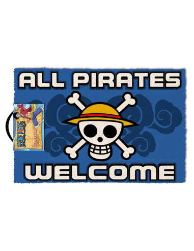 Felpudo One Piece All Pirates Welcome