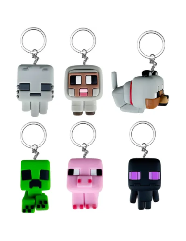 Llavero De Goma Minecraft 3D (1...